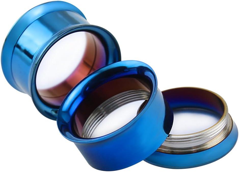 image6Pairs 8g1 Internal Thread Stainless Steel Double Flared Ear Tunnels and Plugs Gauge Ear Stretcher Expander Gauge4g5mm