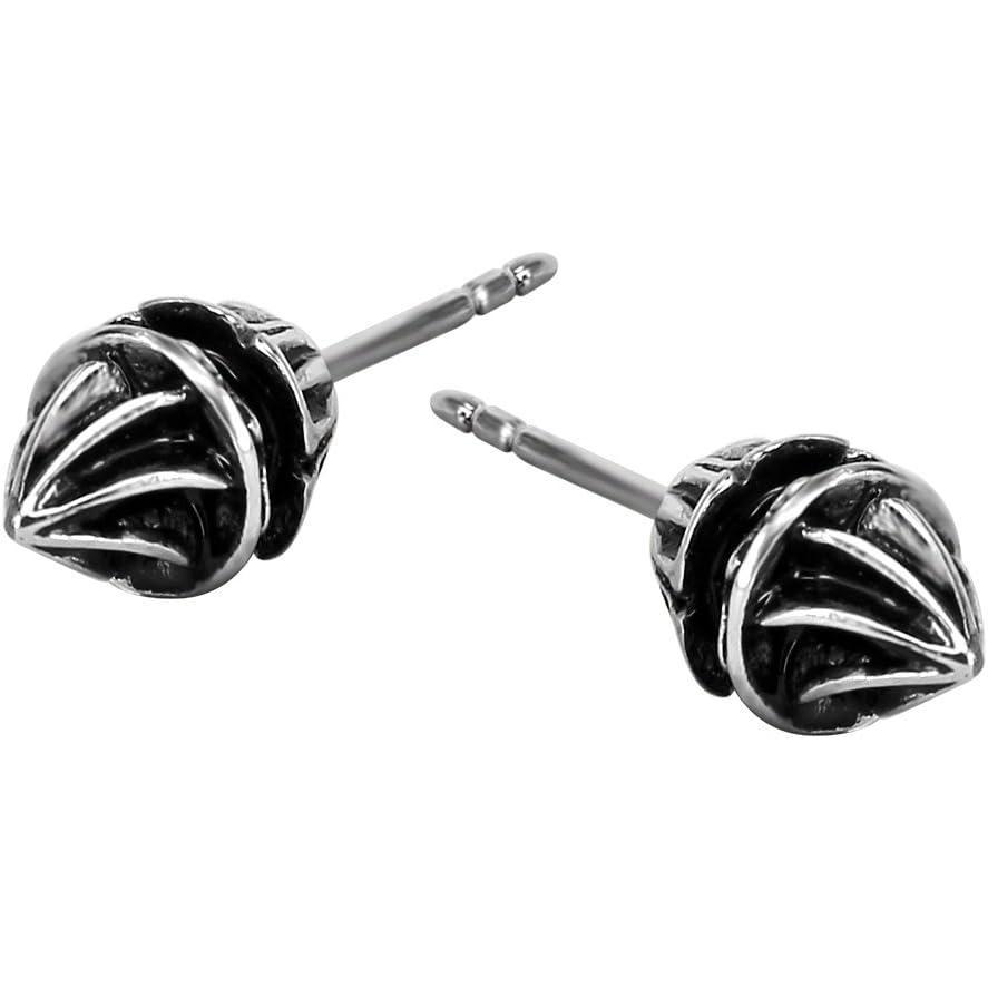 imageMultiple Retro Punk Earrings Shield Skull Shaped Stainless Steel Stud Earrings for Men Women8