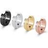 4 Pairs Surgical Steel Huggie Hoop Mens Earrings Cartilage Hypoallergenic Earrings Small Hoop Earrings Set for Men Women
