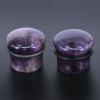 4g-11/16” Deep Purple Stone Single Flared Ear Plugs Flesh Tunnels with Silicone O-Ring Expander Gauges (Guage=5/8″(16mm))