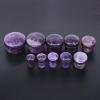 4g-11/16” Deep Purple Stone Single Flared Ear Plugs Flesh Tunnels with Silicone O-Ring Expander Gauges (Guage=5/8″(16mm))
