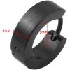 6 Pairs Stainless Steel Black Stud Earrings for Men Huggie Hoop Earrings Set Cartilage Ear Piercing