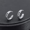 Punk Stainless Steel Skull Star Helix Clip On Earrings Ear Cuffs Ear Wraps Non Piercing Earrings for Women (#6)