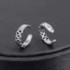 Punk Stainless Steel Skull Star Helix Clip On Earrings Ear Cuffs Ear Wraps Non Piercing Earrings for Women (#6)