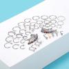 PunkTracker 60Pcs 20G Nose Rings Stainless Steel L Shape Nose Studs Nose Ring Hoops Nose Piercings Jewelry for Women Men