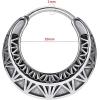 PunkTracker Square Vintage Gothic Hoop Earring Small Stainless Steel Punk Rock Huggie Earrings for Men