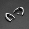 Stainless Steel Earrings for Men Goth Punk Huggie Earrings Triangle Mens Earrings Hoop Earrings for Women
