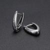 Stainless Steel Earrings for Men Goth Punk Huggie Earrings Triangle Mens Earrings Hoop Earrings for Women