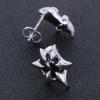 Tribe Dragon Claw Black Stone Studs Earrings Gothic Stainless Steel Earring for Man Women Teens