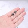 Variety Vintage Punk Surgical Steel Cubic Zircon Stud Earrings for Men Women Hypoallergenic Ear Stud(#13)