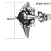 Variety Vintage Punk Surgical Steel Cubic Zircon Stud Earrings for Men Women Hypoallergenic Ear Stud(#13)
