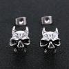 Vintage Tiger Earrings for Men Stainless Steel Animal Gothic Punk Stud Earrings Nickel Free (#14)