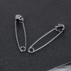 Womens Stainless Steel Punk Skull Stud Earrings Vintage Safety Pin Helix Drop Earrings Piercing Jewelry