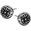 Multiple Retro Punk Earrings Shield Skull Shaped Stainless Steel Stud Earrings for Men Women(#3)