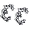 Punk Stainless Steel Skull Star Helix Clip On Earrings Ear Cuffs Ear Wraps Non Piercing Earrings for Women (#3)
