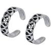 Punk Stainless Steel Skull Star Helix Clip On Earrings Ear Cuffs Ear Wraps Non Piercing Earrings for Women (#6)