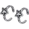 Punk Stainless Steel Skull Star Helix Clip On Earrings Ear Cuffs Ear Wraps Non Piercing Earrings for Women (#7)