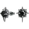 Variety Vintage Punk Surgical Steel Cubic Zircon Stud Earrings for Men Women Hypoallergenic Ear Stud(#13)
