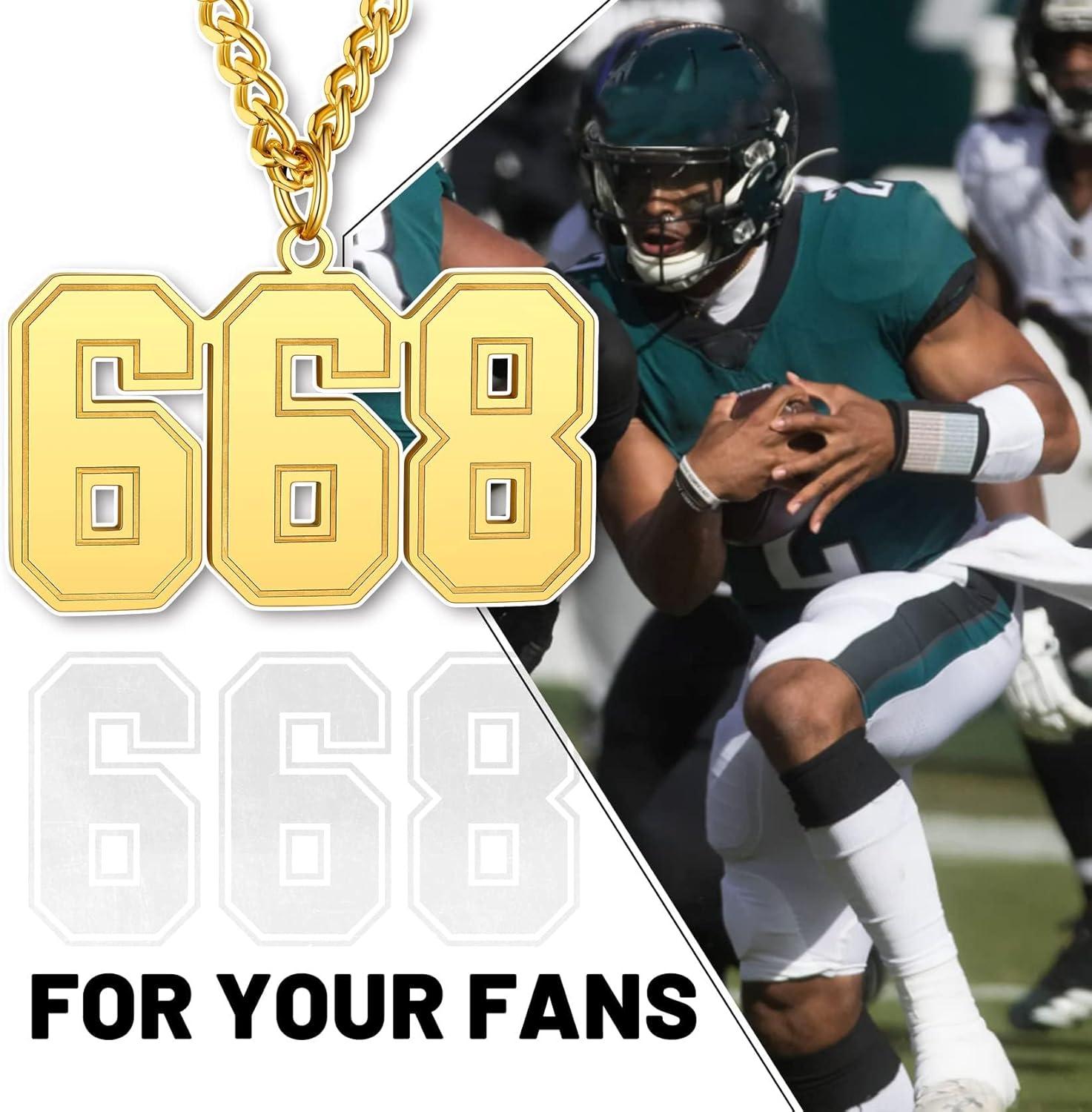 imageChainsHouse Men 09 Jersey Number Necklace Custom Necklace BaseballBasketballFootball with Number Personalized Number Pendant Stainless Steel Chain Sports Necklaces for Men Women with Gift Box001999 Number CustomGold