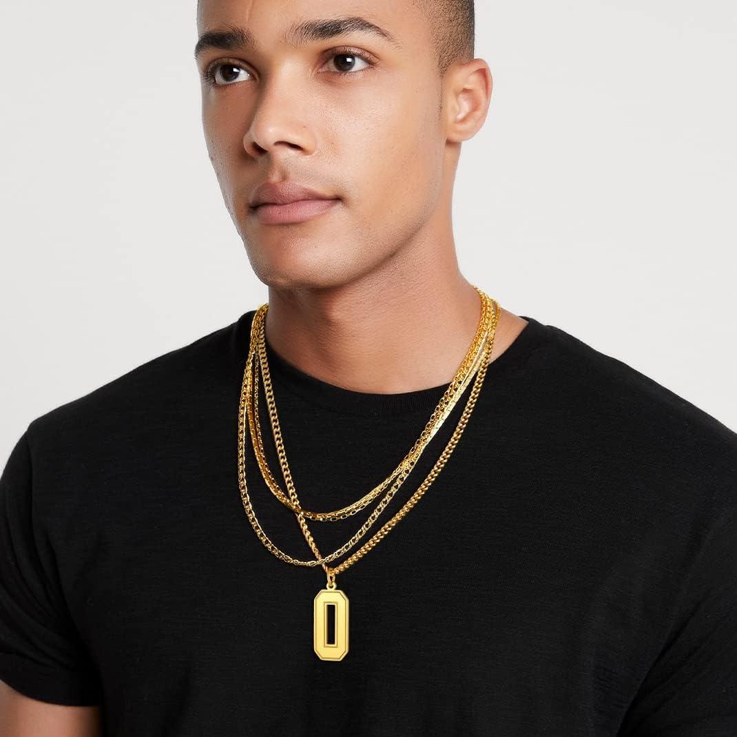 imageChainsHouse Men 09 Jersey Number Necklace Custom Necklace BaseballBasketballFootball with Number Personalized Number Pendant Stainless Steel Chain Sports Necklaces for Men Women with Gift BoxNumber 6Gold