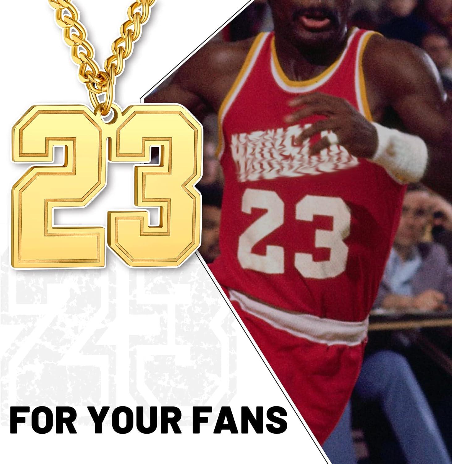 imageChainsHouse Men 09 Jersey Number Necklace Custom Necklace BaseballBasketballFootball with Number Personalized Number Pendant Stainless Steel Chain Sports Necklaces for Men Women with Gift Box0199 Number CustomGold