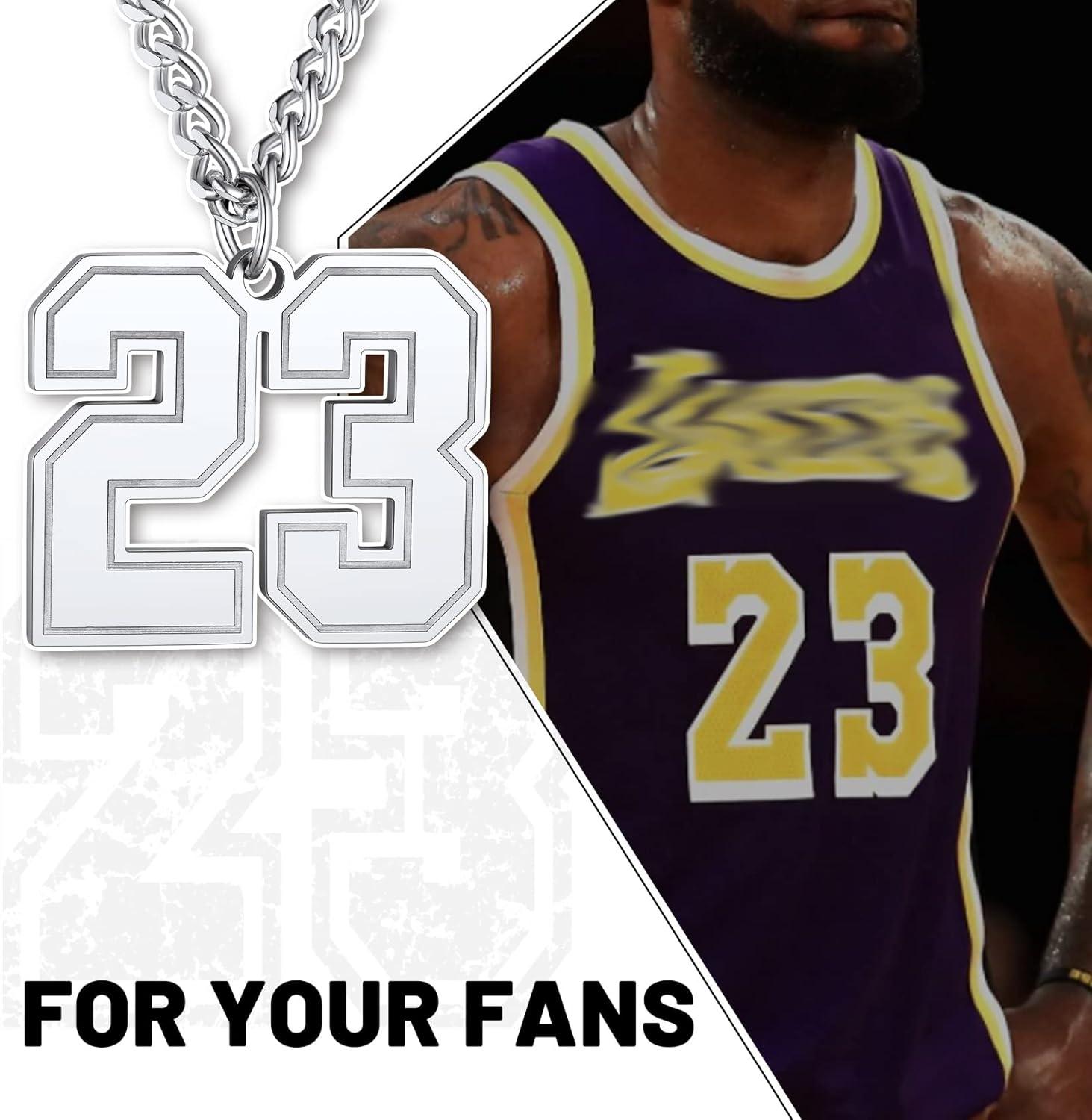 imageChainsHouse Men 09 Jersey Number Necklace Custom Necklace BaseballBasketballFootball with Number Personalized Number Pendant Stainless Steel Chain Sports Necklaces for Men Women with Gift Box0199 Number CustomSteel