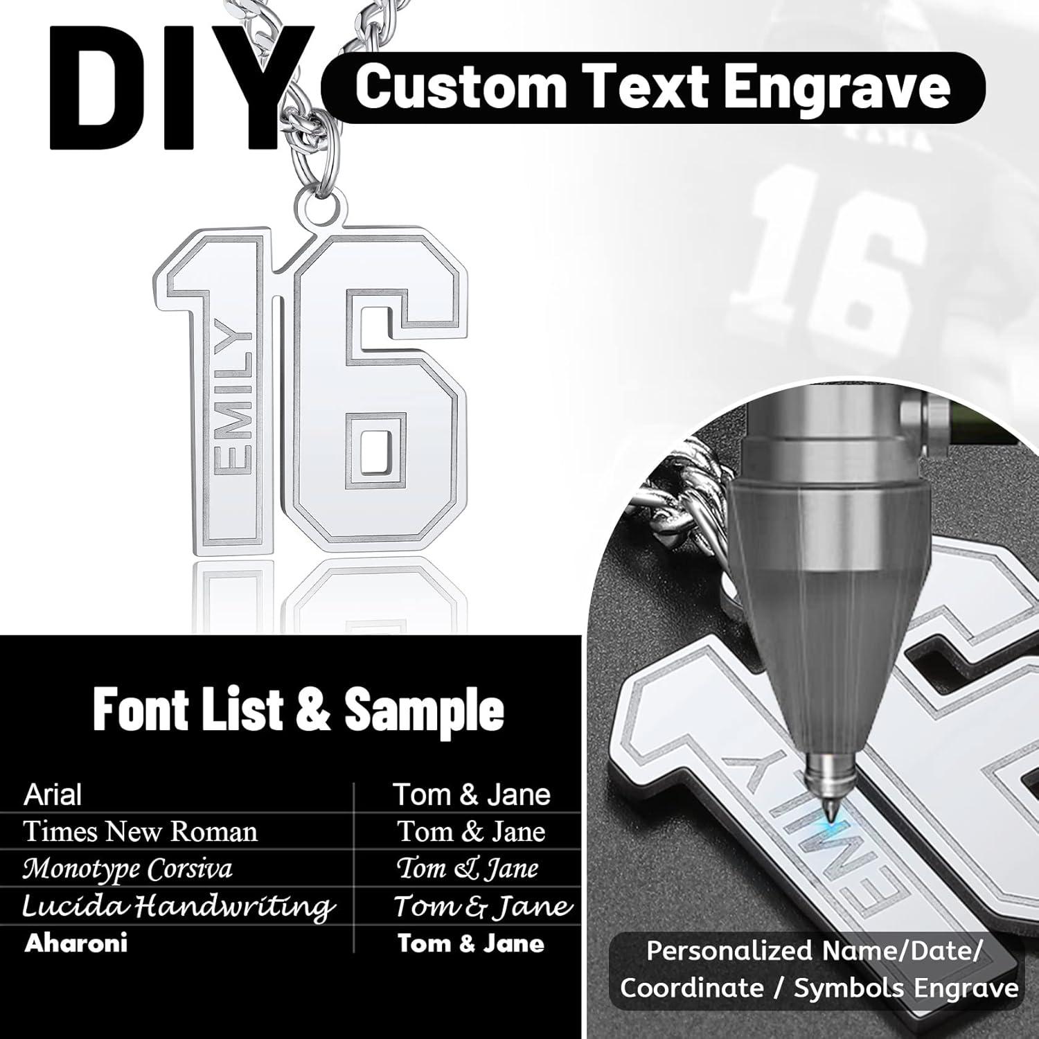 imageChainsHouse Men 09 Jersey Number Necklace Custom Necklace BaseballBasketballFootball with Number Personalized Number Pendant Stainless Steel Chain Sports Necklaces for Men Women with Gift Box0199 Number Name CustomSteel