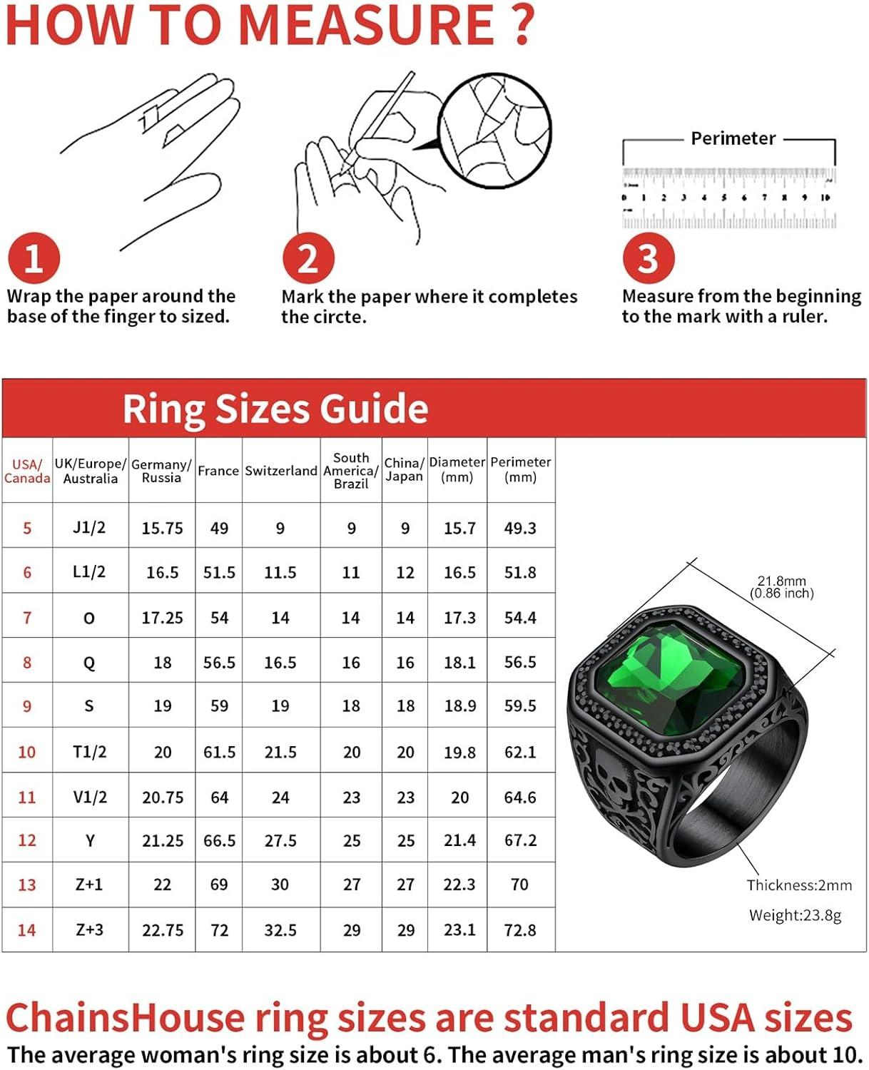 imageChainsHouse Mens Black Onyx Rings Retro X Bone Skull Stainless Steel Signet Rings for Men Black Onyx Agate Gemstone Rings Jewelry Offer Custom Service Size 714F BlackGreen StoneCustom