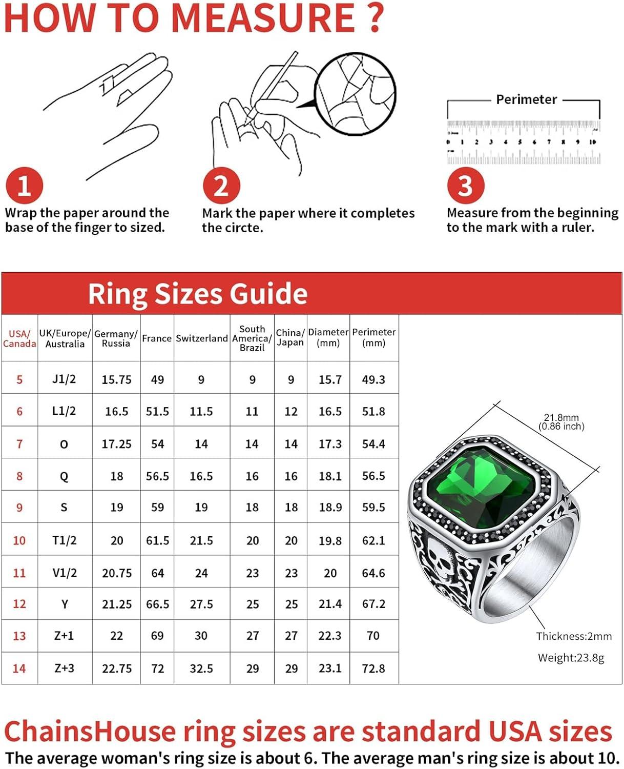 imageChainsHouse Mens Black Onyx Rings Retro X Bone Skull Stainless Steel Signet Rings for Men Black Onyx Agate Gemstone Rings Jewelry Offer Custom Service Size 714G SteelGreen StoneCustom