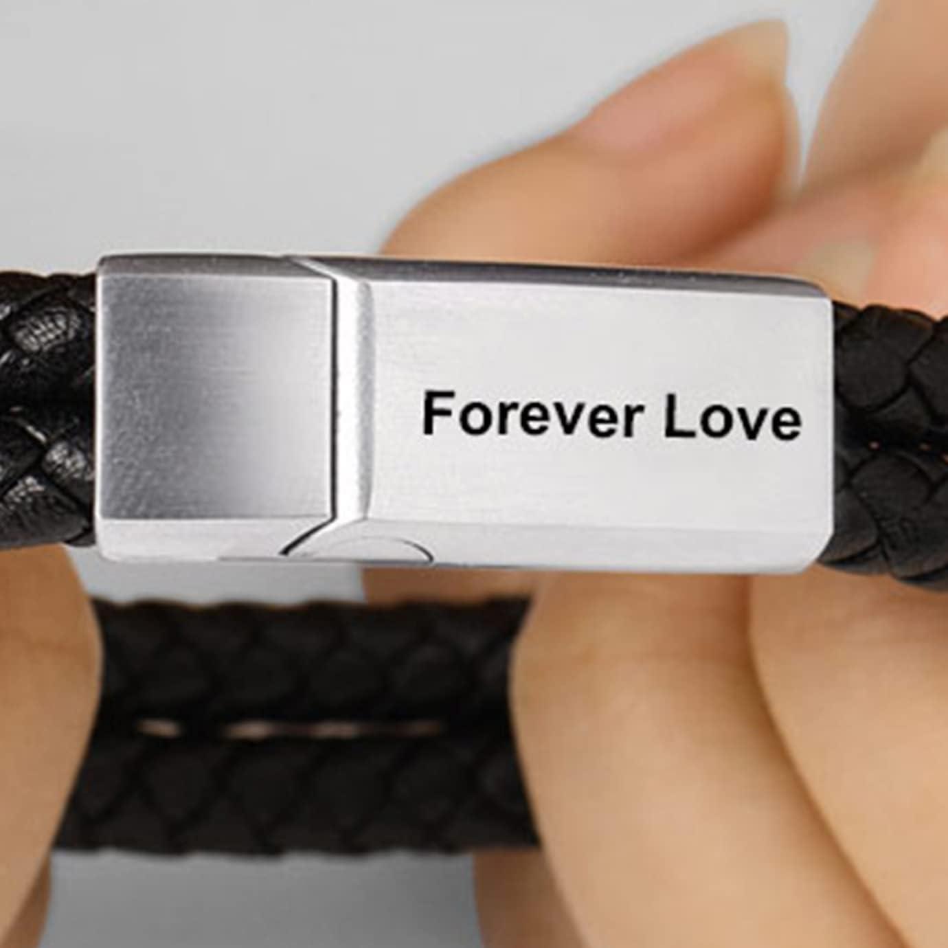 imageChainsHouse Mens Wrap Braided Leather Black Bead Bracelets Bangles Vintage Star of DavidWing SkullTemplar Cross Genuine Leather Bracelet Customize Available Size 758390 Inch Send Gift BoxB BeadSteel ClaspCustom