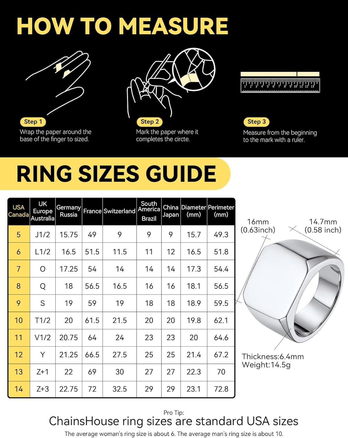 imageChainsHouse Screw Band Biker Ring for Men Women Black Metal18K Gold Plated Stainless Steel Jewelry Hexagon Geometric Ring Size 714with Gift BoxdSquare Blank Steel