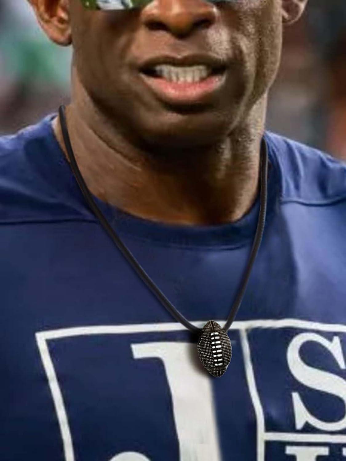 imageChainsHouse Sports FootballBasketballVolleyballBaseballRugby Necklace for Men Women GoldBlackSolid Stainless Steel 3D Ball Sport Necklaces Charm Pendants Sports Fan Ball Jewelry Gifts01 Rugby BallStainless Steel