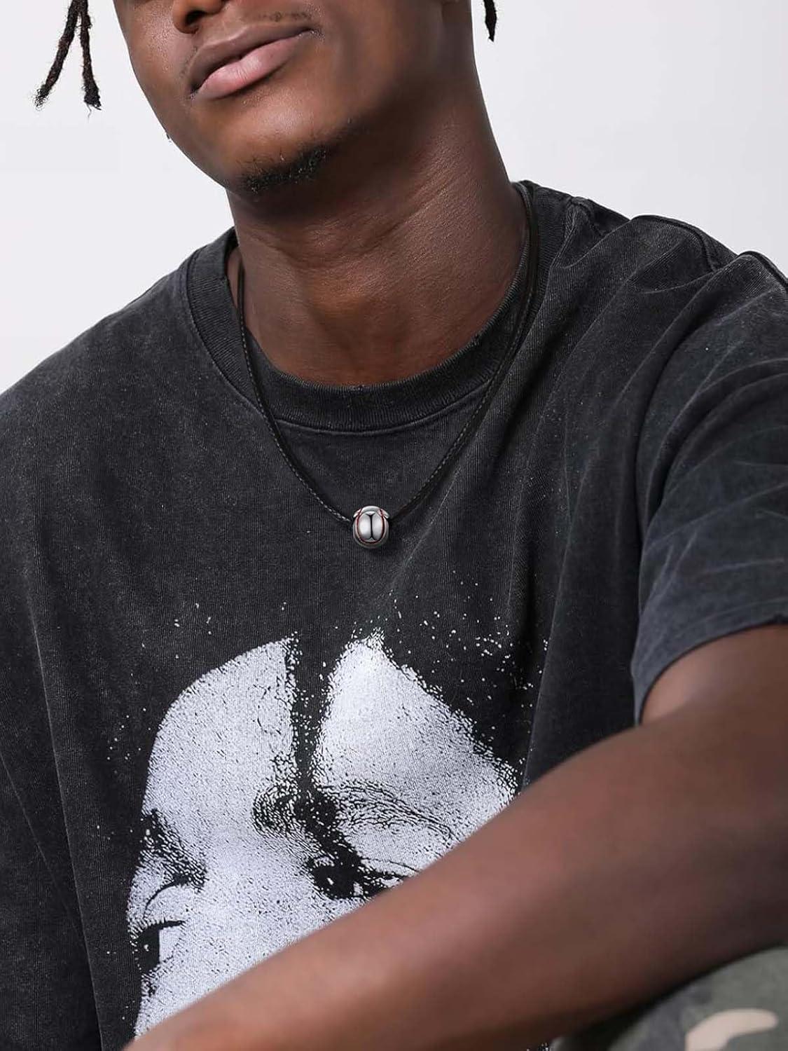 imageChainsHouse Sports FootballBasketballVolleyballBaseballRugby Necklace for Men Women GoldBlackSolid Stainless Steel 3D Ball Sport Necklaces Charm Pendants Sports Fan Ball Jewelry Gifts04 BaseballStainless Steel