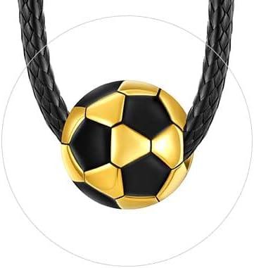 imageChainsHouse Sports FootballBasketballVolleyballBaseballRugby Necklace for Men Women GoldBlackSolid Stainless Steel 3D Ball Sport Necklaces Charm Pendants Sports Fan Ball Jewelry Gifts02 FootballGold