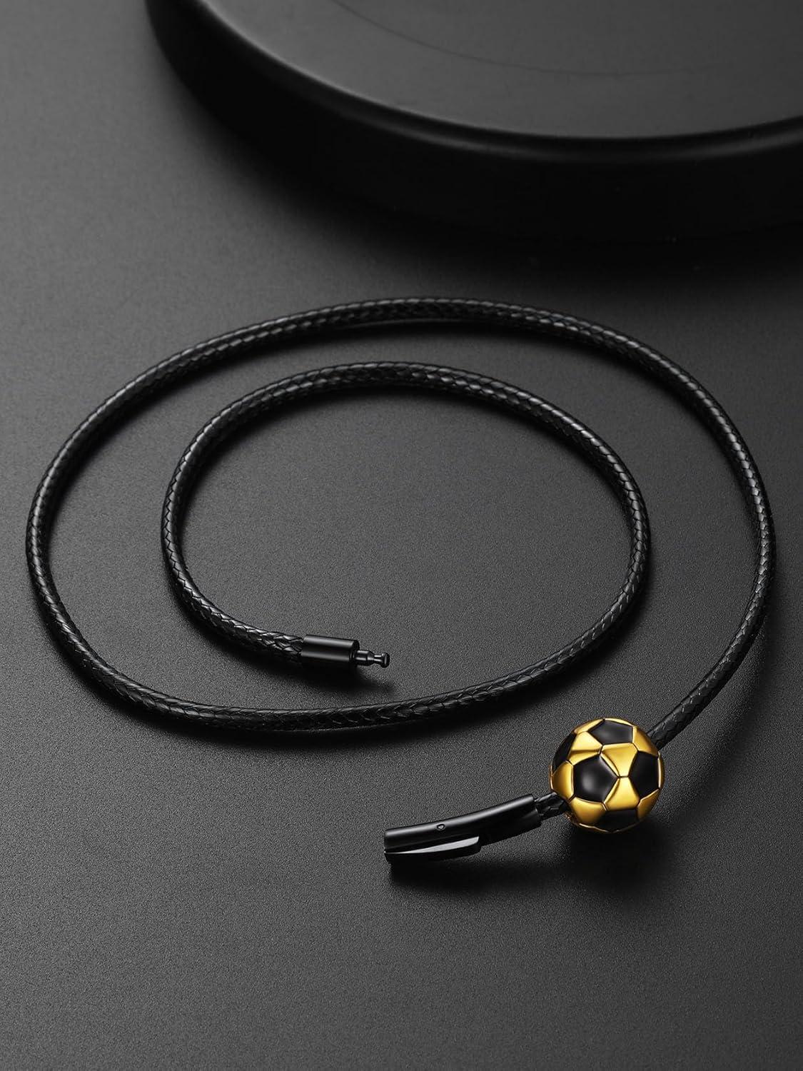 imageChainsHouse Sports FootballBasketballVolleyballBaseballRugby Necklace for Men Women GoldBlackSolid Stainless Steel 3D Ball Sport Necklaces Charm Pendants Sports Fan Ball Jewelry Gifts02 FootballGold