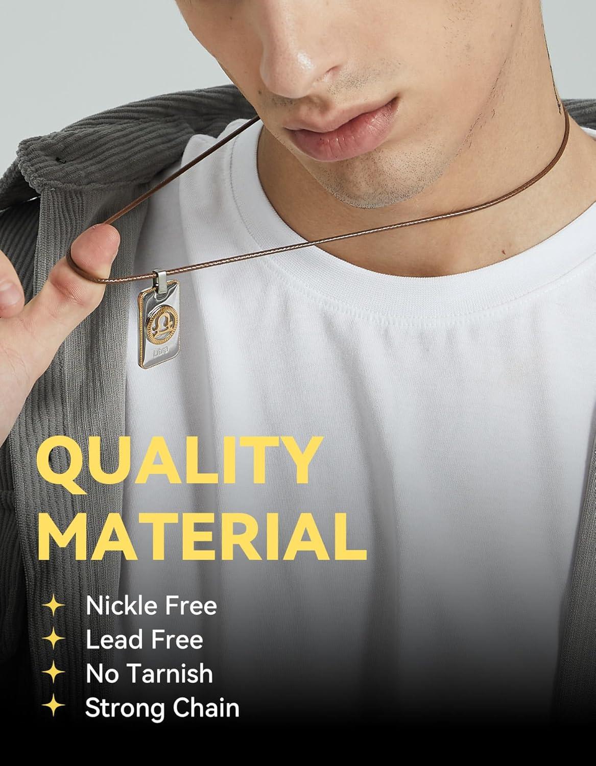 imageChainsHouse Waterproof Braided Black Leather Necklace Cord with Clasp Men Women DIY Rope Chain for Pendant Customize Available 1523mm Width 1618202224262830quot Length with Gift Boxg 2MM WideBrownCustom