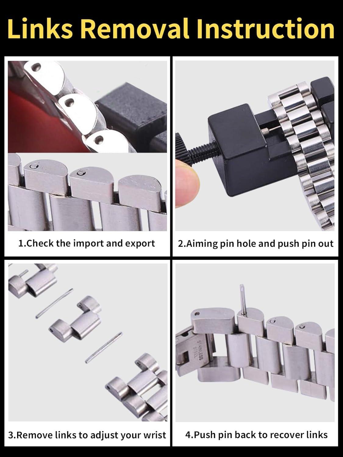 imageChainsHouse Wristband ID Bracelets for Men Stainless Steel18K GoldBlack Metal Plated Personalized Engrave Chunky Bracelet Bangle with Removal Tool 15MM155MM Width 827866 Inch Lengths A SetSteelCutom