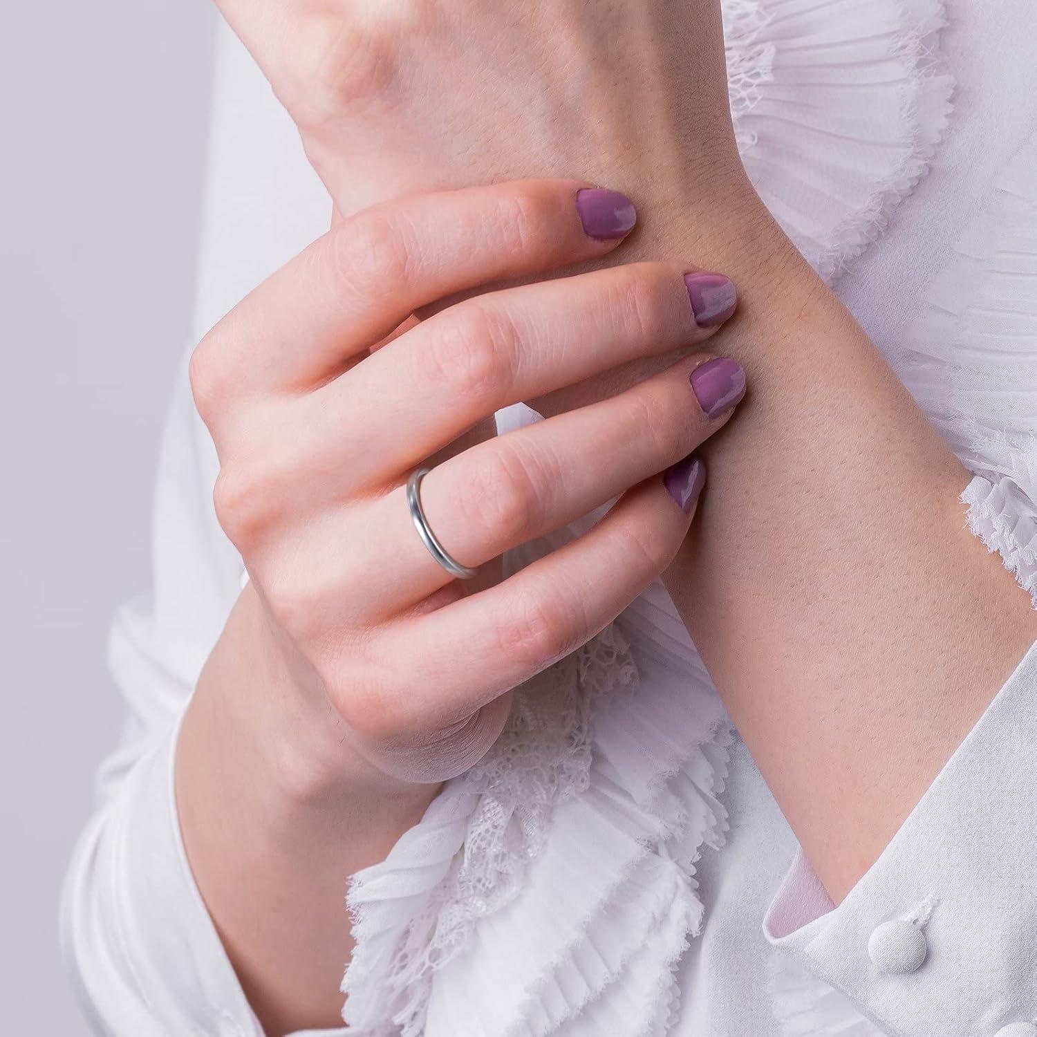 imageTRUMIUM 2mm 4mm 6mm 8mm Tungsten Wedding Band Ring for Men Women SilverRose Gold PlatedRainbowGold Plated Domed High Polish Engagement Promise Rings Comfort Fit 4156mm silver plated