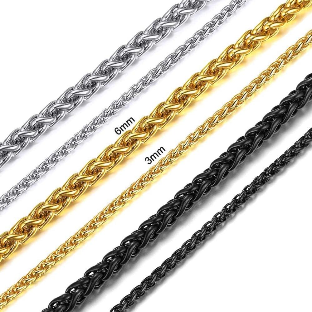 imageChainsHouse 2MM Snake Chain Necklace for Men 14K GoldBlackStainless Steel Simple Chains for Pendants or Solo Wear Hypoallergenic Mens Jewelry Gift for Father 16quot30quot LengthF Gold Plated3mmW