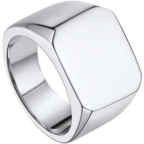 imageChainsHouse Screw Band Biker Ring for Men Women Black Metal18K Gold Plated Stainless Steel Jewelry Hexagon Geometric Ring Size 714with Gift BoxdSquare Blank  Steel