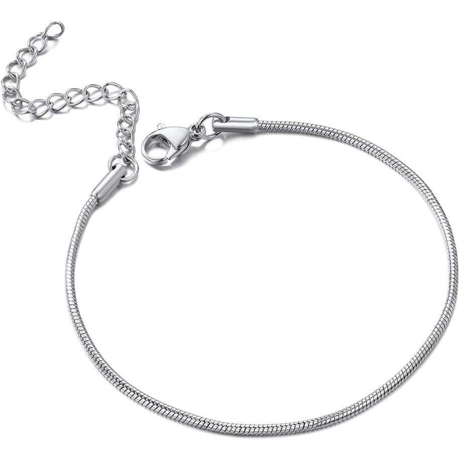 imageChainsHouse Stainless Steel Herringbone Flat Chain Bracelets for Women18K GoldRose GoldBlack Metal PaperclipSnakeCubanFigaro Sterling Silver Link Charm Bracelet 165cm Adjustable With Gift Boxd snakestainless