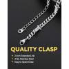 ChainsHouse Barbed Wire Bracelet, Cuban Link Chain Bracelet for Men, Stainless Steel Gothic Punk Thorns Hand Chain, Hip Hop Jewelry, 5/7/9/12mm Width, 7″-8.3″ Length, Send Gift Box(A-5mm-Stainless Steel)