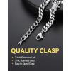 ChainsHouse Barbed Wire Bracelet, Cuban Link Chain Bracelet for Men, Stainless Steel Gothic Punk Thorns Hand Chain, Hip Hop Jewelry, 5/7/9/12mm Width, 7″-8.3″ Length, Send Gift Box(B-7mmStainless Steel)