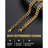 ChainsHouse Barbed Wire Necklace Punk Thorns Chain Necklace for Men Women, 5/6/7/9/12MM Wide Stainless Steel/Black Metal/Gold Plated Hiphop Rock Jewelry, 18-22 Inches(m.7mm-Gold Plated-Thorns Chain)