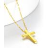 ChainsHouse Cubic Zirconia Cross Necklace for Women | Elegant Layered Cross Pendant | Religious Crucifix Tiny Cross Necklaces for Women Girls, Send Gift Box(a: Classic Cross – Gold)