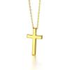 ChainsHouse Cubic Zirconia Cross Necklace for Women | Elegant Layered Cross Pendant | Religious Crucifix Tiny Cross Necklaces for Women Girls, Send Gift Box(a: Classic Cross – Gold)