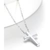 ChainsHouse Cubic Zirconia Cross Necklace for Women | Elegant Layered Cross Pendant | Religious Crucifix Tiny Cross Necklaces for Women Girls, Send Gift Box(a: Classic Cross – Silver)