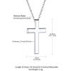 ChainsHouse Cubic Zirconia Cross Necklace for Women | Elegant Layered Cross Pendant | Religious Crucifix Tiny Cross Necklaces for Women Girls, Send Gift Box(a: Classic Cross – Silver)