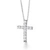 ChainsHouse Cubic Zirconia Cross Necklace for Women | Elegant Layered Cross Pendant | Religious Crucifix Tiny Cross Necklaces for Women Girls, Send Gift Box(c: Claw CZ – Silver)