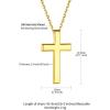 ChainsHouse Cubic Zirconia Cross Necklace for Women | Elegant Layered Cross Pendant | Religious Crucifix Tiny Cross Necklaces for Women Girls, Send Gift Box(a: Classic Cross – Gold)